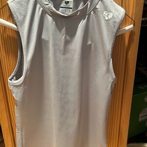 Workout Gray Muscle Tee for Women